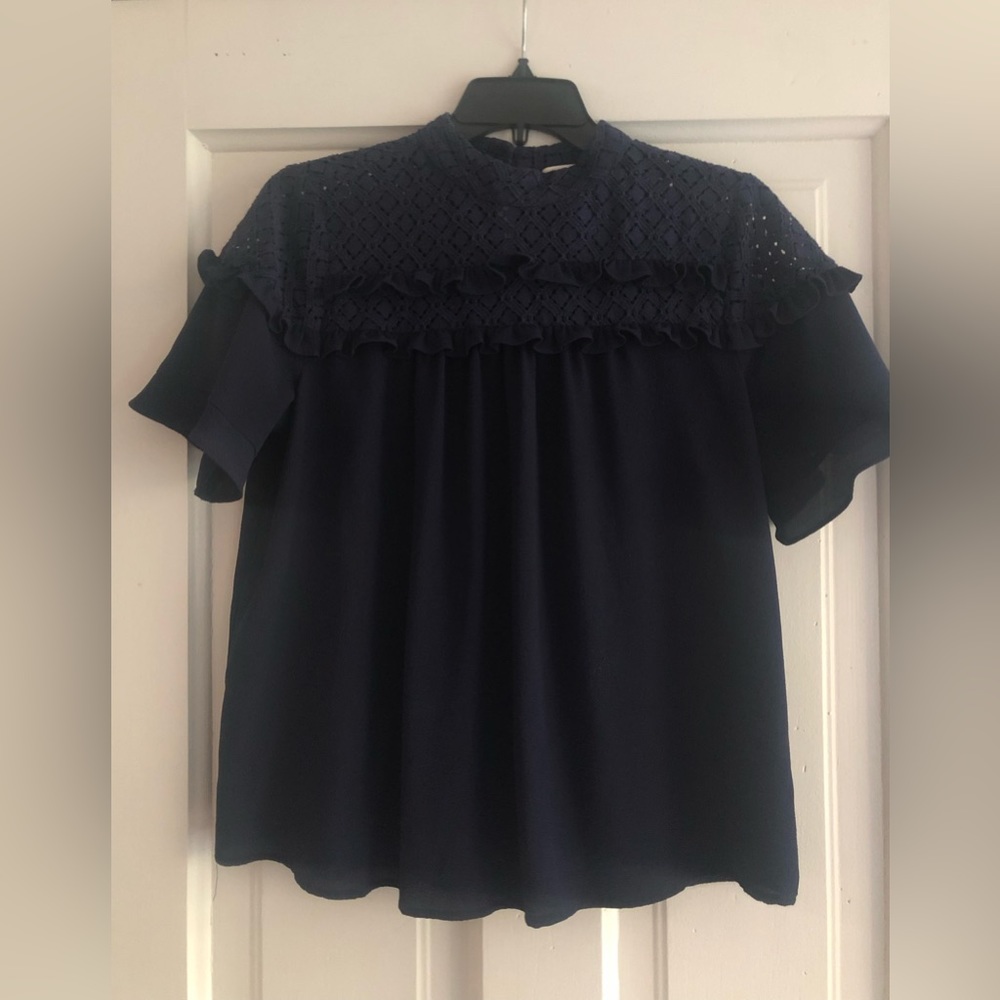 Michael Michael Kors high neck ruffled blouse